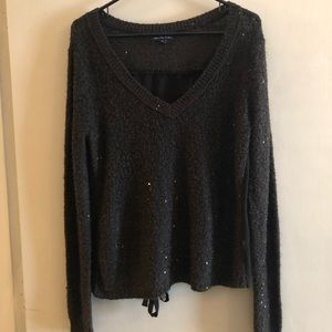 Black American Eagle Sweater